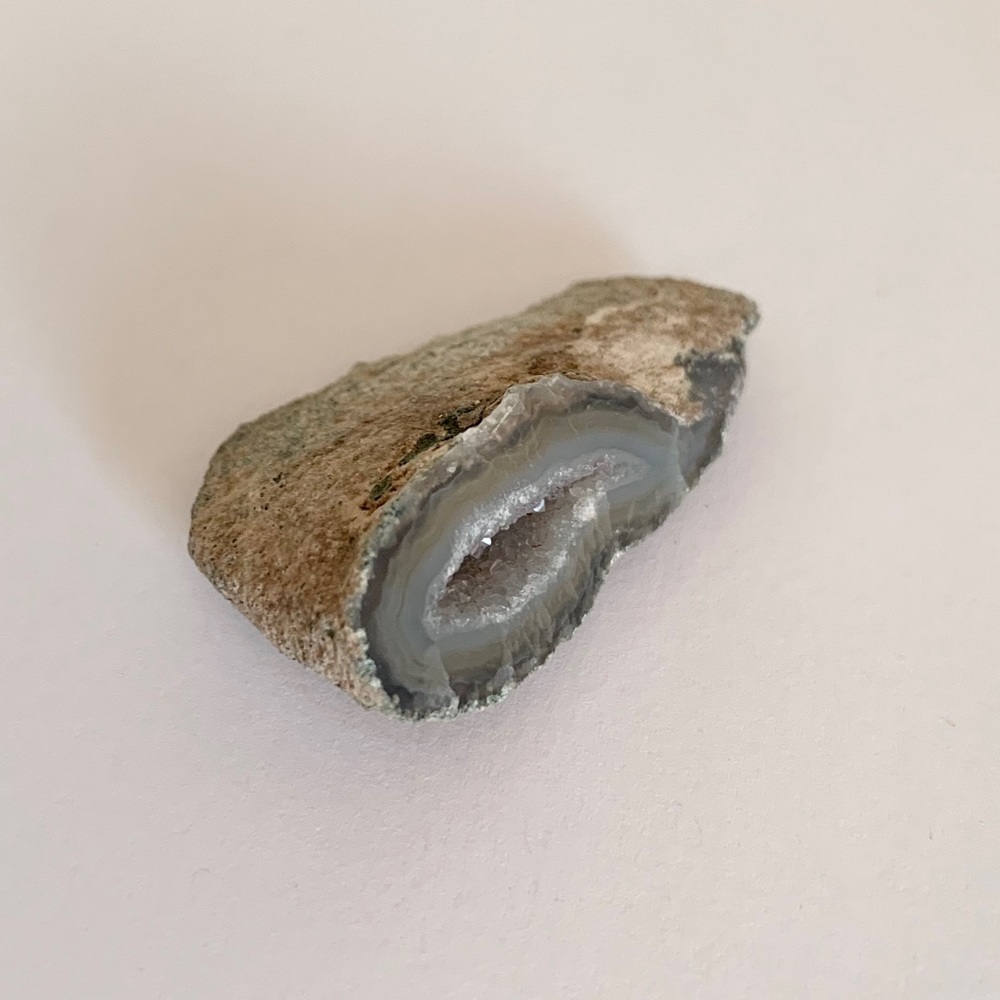 Agate crystal rock